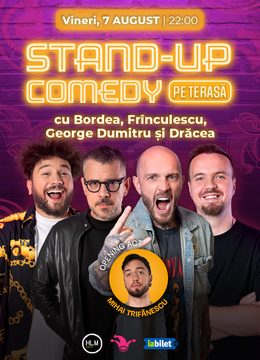 The Fool Terasa: Stand-up comedy cu Bordea, Drăcea, Frînculescu și George Dumitru