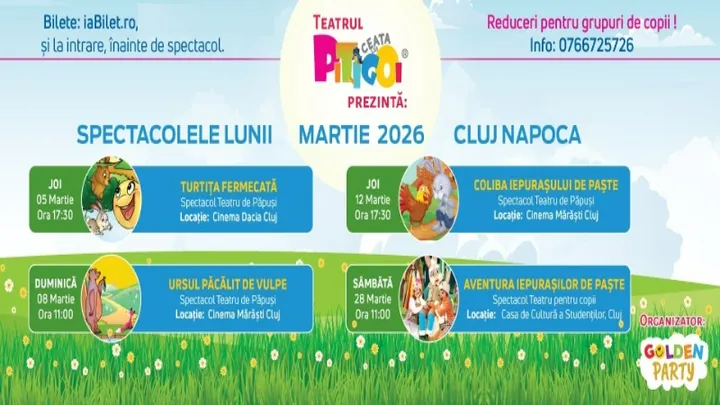 Cluj-Napoca: Abonament „Primăvara Copilăriei” – Martie 2026