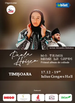Timisoara: Concert de colinde Paula Hriscu: M-o trimis mama la capre!