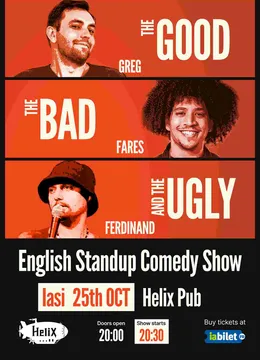 Iasi: English Stand-up Comedy Show: The Good, the Bad and the Ugly