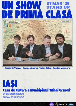 Iași: Un Show de Primă Clasă | Stand-up Comedy cu Beniamin Vatavu, George Mesaroș și Traian Dobra