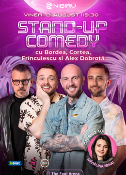 Nibiru: The Fool Arena ~ Stand-up comedy cu Bordea, Cortea, Frînculescu și Alex Dobrotă