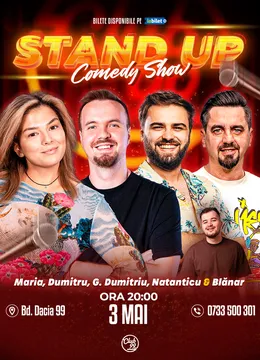 Stand-up Comedy cu Maria Popovici, George Dumitriu, Gabi Dumitriu, Natanticu - Blănar la Club 99