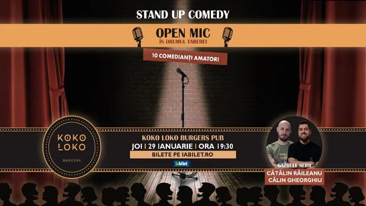 Seară de comedie la Koko Loko cu Călin Gheorghiu și Cătălin Răileanu
