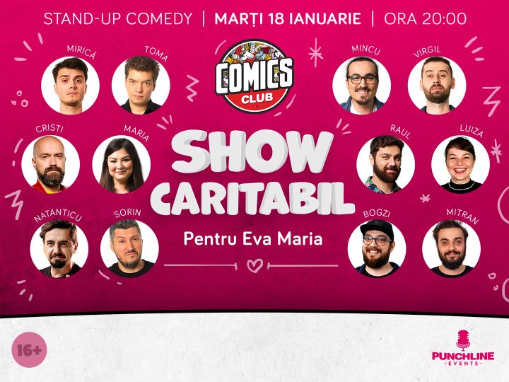 Show Caritabil pentru Eva Maria la ComicsClub!