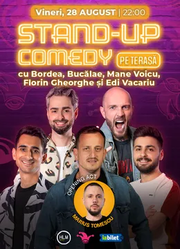 The Fool Terasa: Stand-up comedy cu Bordea, Mane Voicu, Bucălae, Florin Gheorghe și Edi Vacariu