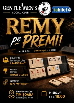 Timișoara: Remi pe Premii – Mini-competiții de Remi / Rummy