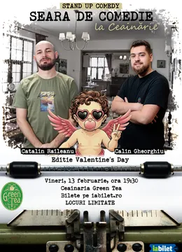 Open Mic la Ceainăria Green Tea cu Călin Gheorghiu și Cătălin Răileanu