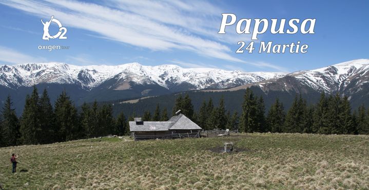 Spre varful Papusa, in martie