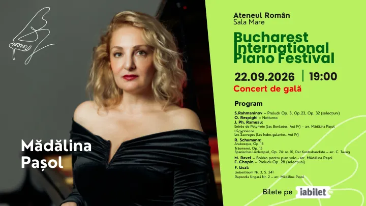 Mădălina Pașol – Concert de Gală | Bucharest International Piano Festival