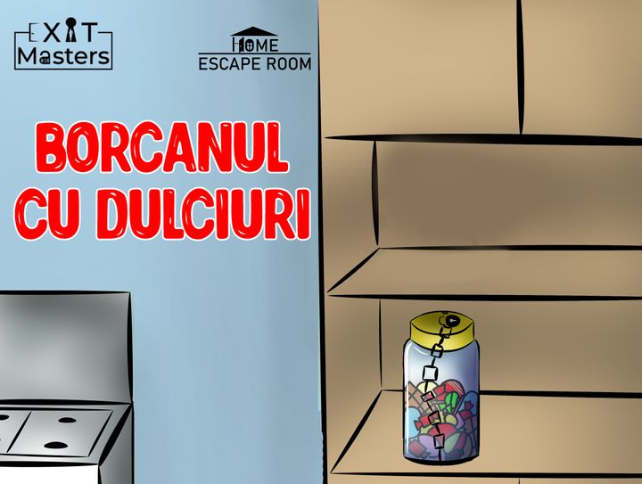 Borcanul cu dulciuri: Home Escape Room Board Games