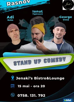 Râșnov: Stand-up comedy show cu Țigănescu, Țintă și Adi Bobo