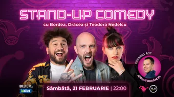 The Fool: Stand-up comedy cu Bordea, Drăcea și Teodora Nedelcu