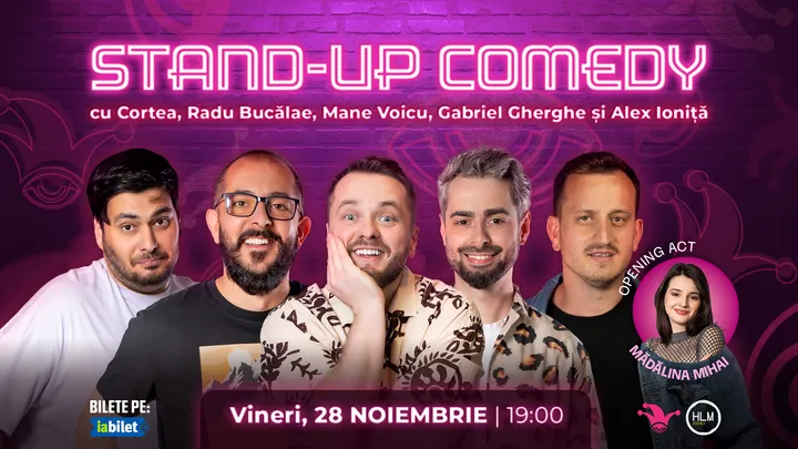 The Fool: Stand-up comedy cu Cortea, Bucalae, Mane, Gabriel Gherghe și Alex Ioniță