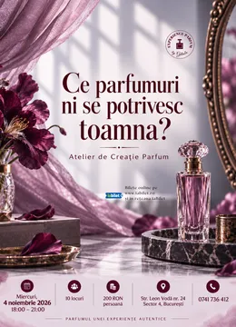 Workshop "Ce parfumuri ni se potrivesc toamna?"