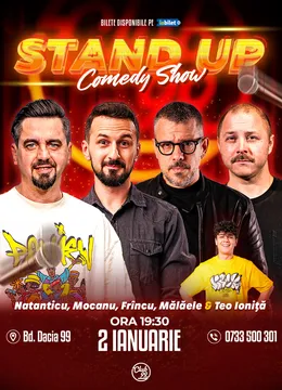 Stand-up Comedy cu Natanticu, Mocanu, Frîncu, Mălăele & Teo Ioniță la Club 99