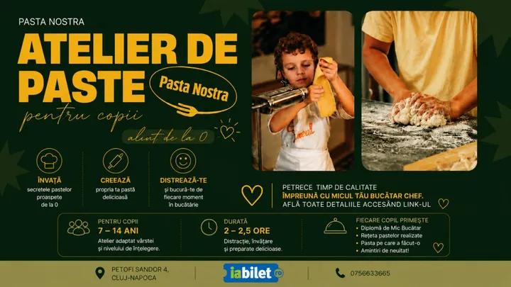 Cluj-Napoca: Atelier de paste pentru copii 7-14 ani