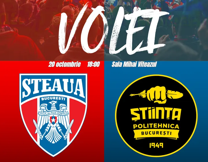 Volei: CSA Steaua Bucureşti – CSU Știința Politehnica București
