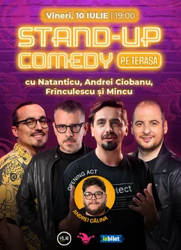 The Fool Terasa: Stand-up comedy cu Natanticu, Ciobanu, Mincu și Frînculescu