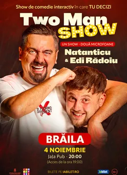 Brăila: Stand-up comedy cu Natanticu și Edi Rădoiu | Two Men Show