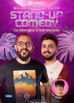 Costinești: The Fool Arena: Stand-up comedy cu Gabriel Gherghe și Edi Vacariu