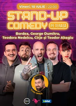 The Fool Terasa: Stand-up comedy cu Bordea, Cîrje, Teodora Nedelcu, George Dumitru și Teo Abagiu