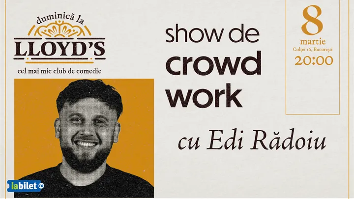 Lloyd's: Stand up Comedy Crowd Work cu Edi Rădoiu