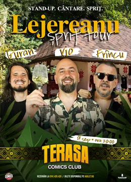 Vio, Frîncu și Guran - Lejereanu Spriț Tour pe Terasa ComicsClub!