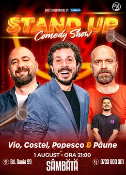 Stand-up Comedy cu Vio, Costel, Cristi Popesco - Florentin Păune la Club 99