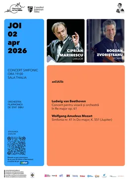 Sibiu: Concert Simfonic  – Ciprian Marinescu | Bogdan Zvorișteanu