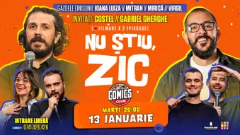 Filmare Nu Stiu, zic! - invitați Costel și Gherghe la ComicsClub!