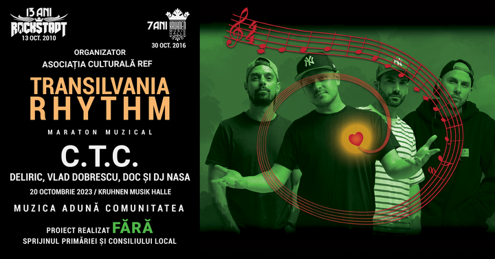 Brasov: C.T.C. (Deliric, Vlad Dobrescu, Doc si DJ Nasa)  – TRANSILVANIA RHYTHM