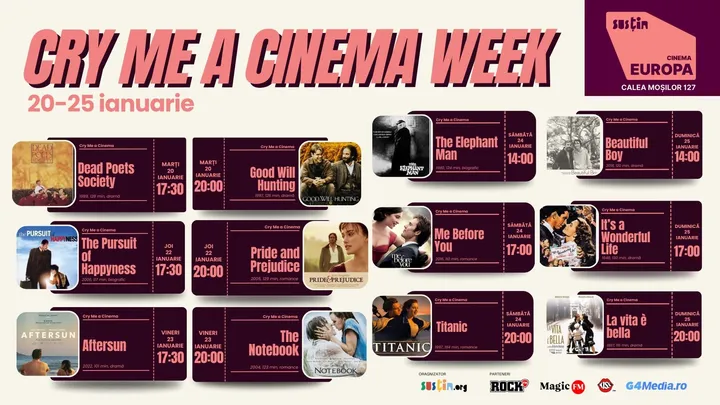 Cry Me a Cinema Week - lacrimi, șervețele și iubire