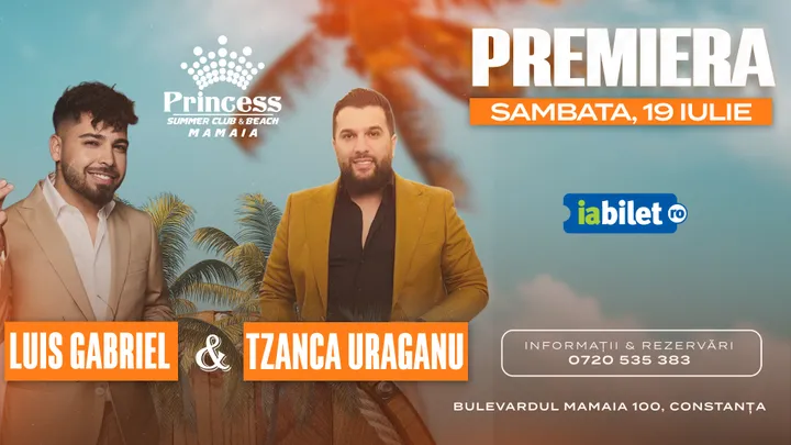 Mamaia:  Concert Tzanca Uraganu si Luis Gabriel