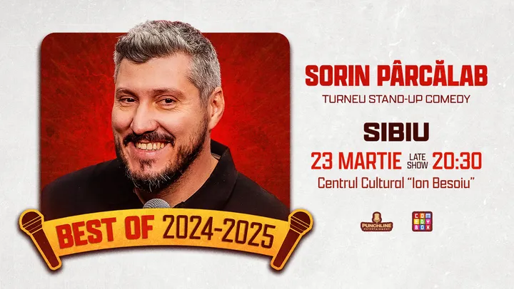 Sibiu: Stand-Up Comedy Best Of 2024 & 2025 cu Sorin Pârcălab - 20:30