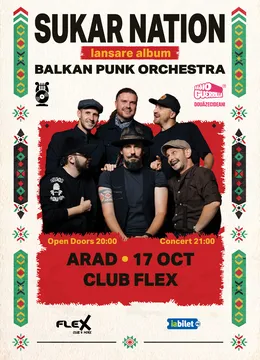 Arad: Sukar Nation - Lansare album Balkan Punk Orchestra