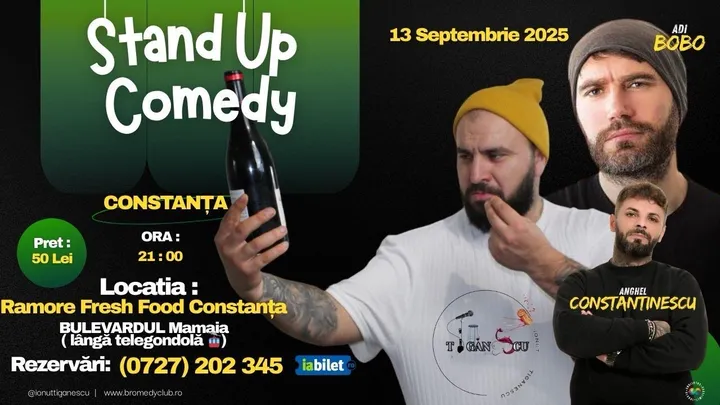 Constanta: Stand-up Comedy cu Ionut Tiganescu si Adi Bobo