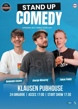 Cluj-Napoca: Marele Show pentru Mica Unire | Stand-Up Comedy cu Traian Dobra, George Mesaroș și Token Paddy