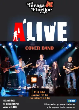 Concert de rock&blues cu A'LIVE - cover band