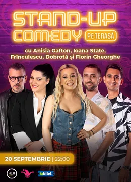 The Fool: Stand-up Comedy pe terasă cu Anisia, Ioana State, Frînculescu, Dobrotă și Florin