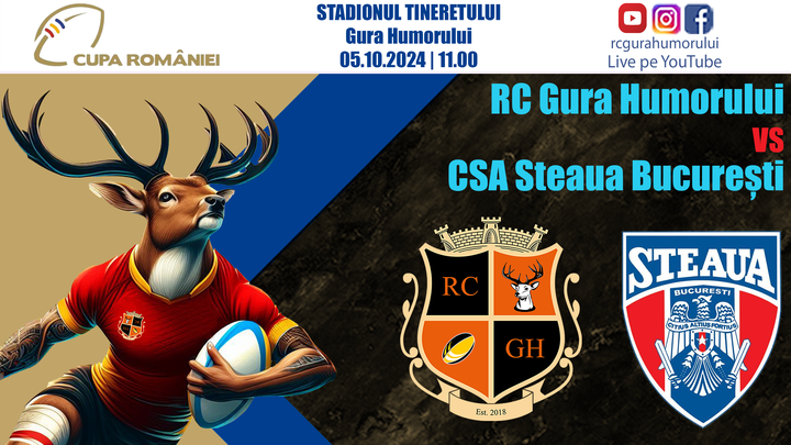 CUPA Romaniei (RUGBY) - RC Gura Humorului - CSA Steaua Bucuresti