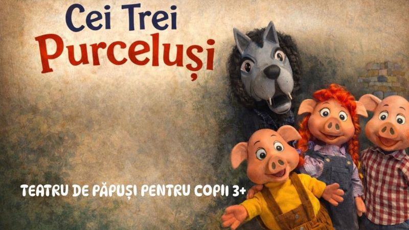 Povestea celor trei purceluși - teatru pentru copii