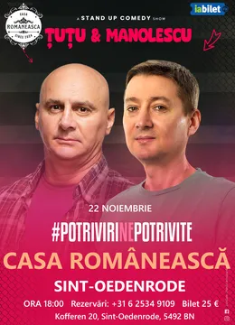 Sint-Oedenrode: Stand-up Comedy - Dan Tutu si Cristi Manolescu