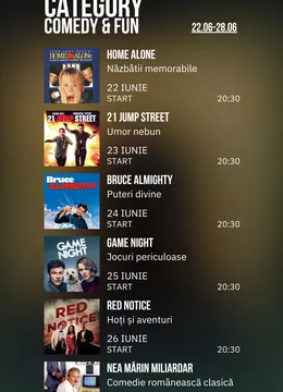 Cinema sub stele: Comedy & Fun Week