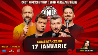 Stand-up cu Cristi Popesco, Toma, Sorin Pârcălab și Florentin Păune la ComicsClub!