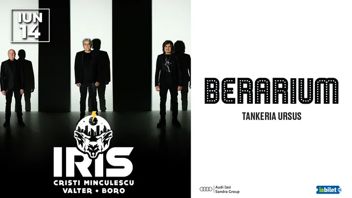 Iași: Concert IRIS – Cristi Minculescu, Valter, Boro