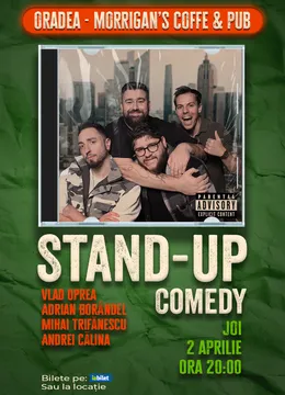 Oradea: Stand-up Comedy cu Oprea, Borândel, Trifănescu și Călina