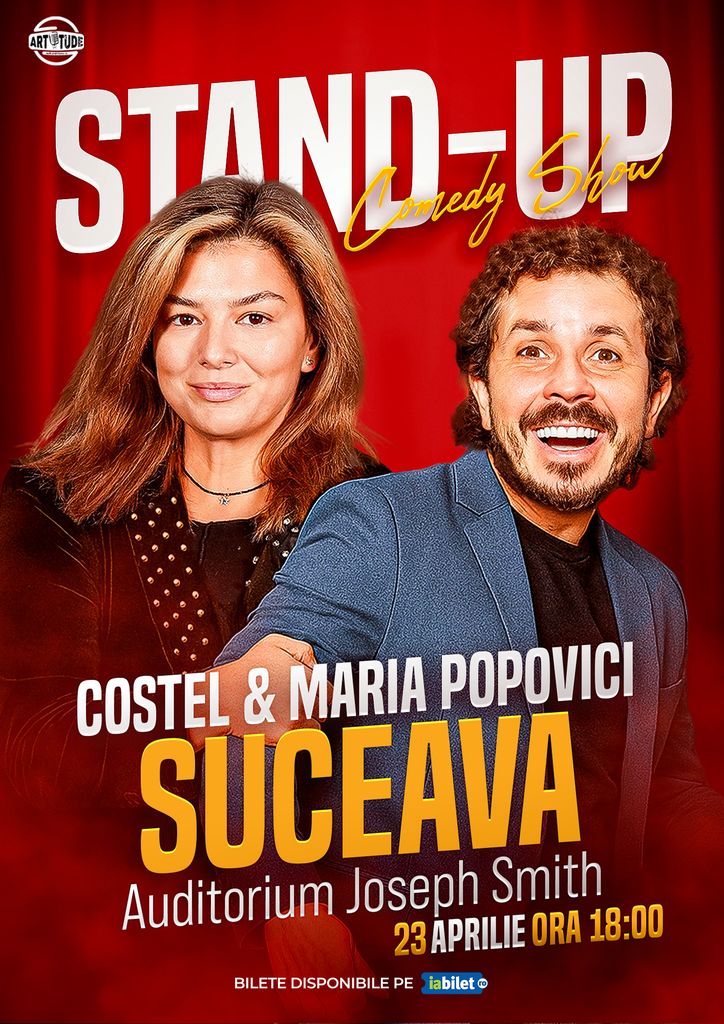 Suceava: Costel și Maria Popovici - Stand Up Comedy Show 1 | ora 18:00
