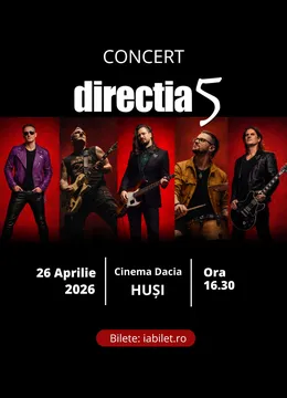 Husi: Direcția 5 - Cultural Tour 2026 Ora 16:30