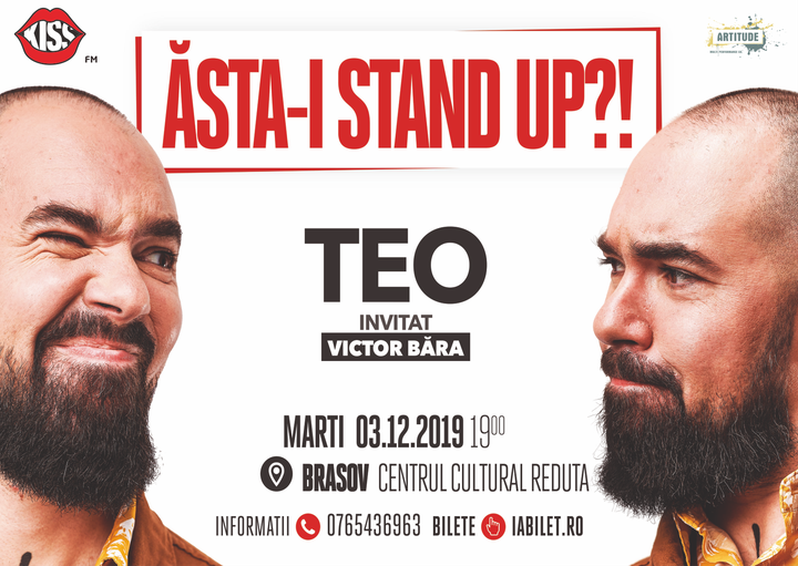 Brașov: "Ăsta-i stand up?!" Teo – Invitat: Victor Băra